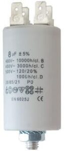 1uF állandó üzemû kondenzátor sarus 400V 1102