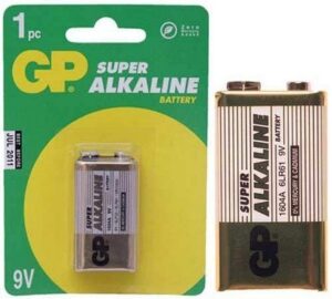 GP. 9V-os SUPER ALKÁLI tartós elem 1604A /6LR61/  1806