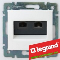 Leg 774239 Valena sz.gép alj 2xRJ45 FH cat5e 1705