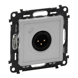 Valena Life XLR hárompólusú csatlakozóaljzat - apa alumínium