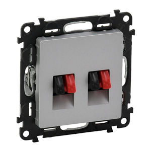 Valena Life hangszóró-csatlakozóaljzat (4 kivezetéssel) alumínium