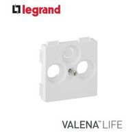 Valena Life TV-Rádió-SAT csatlakozóaljzat fedél (30 mm) elefántcsont