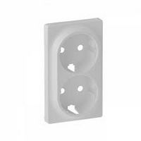 Valena Life 2x2P+F csatlakozóaljzat burkolat fehér
