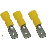 Tracon SCS6 sárga szigetelt rátolható csap 6.3x0.8mm 4-6mm2 2205