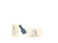 Tracon KTCSH5 teljesen szig. hüvely 4.8x0.8 1