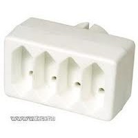 Somogyi NV 24/WH 4 euro elosztó 4-es T-dugó 1202