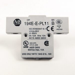 194E 1 NO-1 NC L.B. Aux. Contact Block