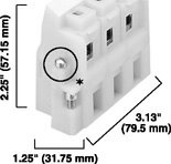 NEMA 3 Pole Pull-Apart Terminal Block